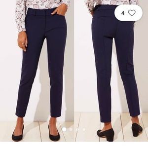 Loft Julie Skinny Navy Blue Business Work Pants/Trousers Size 2P